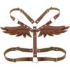 BDSM Leder Harness mit Flügel